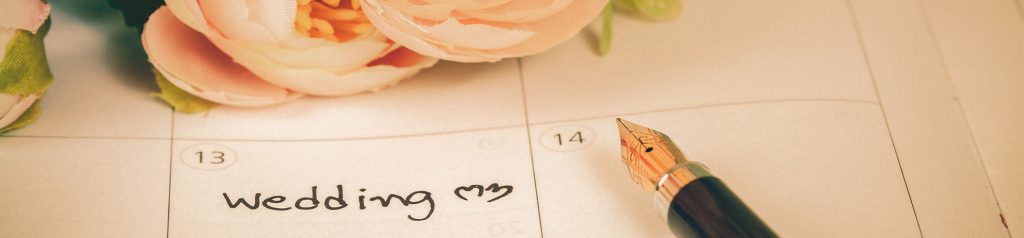 Calendario para planificar y coordinar bodas